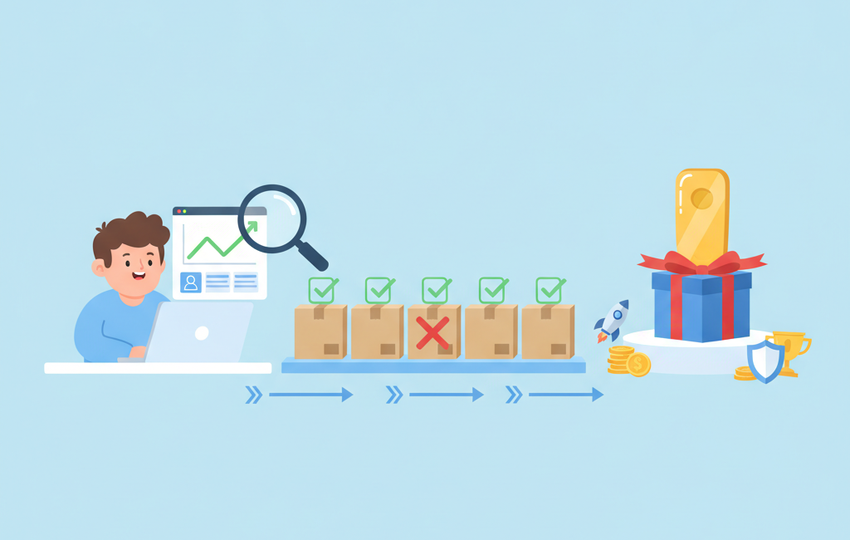 Seller testing product demand on a marketplace before adding branding