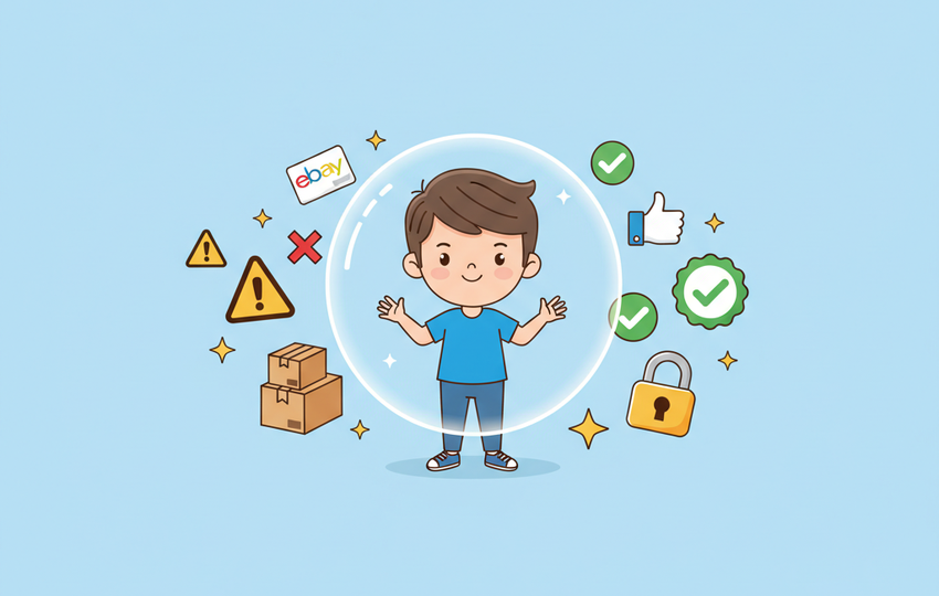 Dropshipping risks versus compliance showing warning signs and verification badges