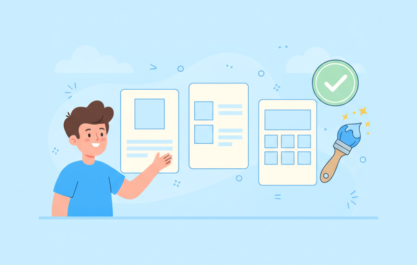 Choosing a clean listing template design